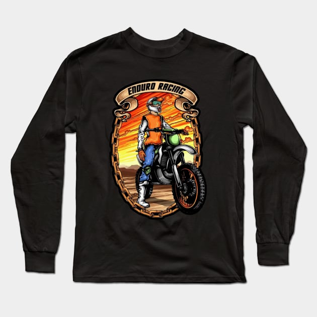 Dirtbike racing Long Sleeve T-Shirt by Ferawela store